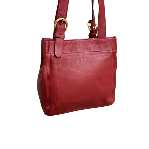 Coach vintage 4157 red leather wavely should bag - Picture 3 of 13